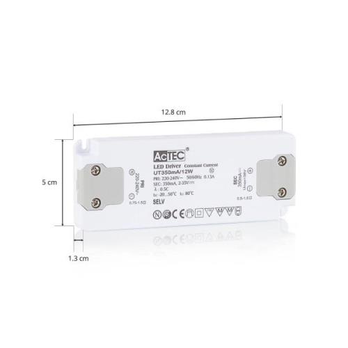 AcTEC Slim -LED-muuntaja CC 350mA, 12W