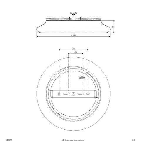 EVN Catino LED-kattovalaisin, CCT, 40 cm