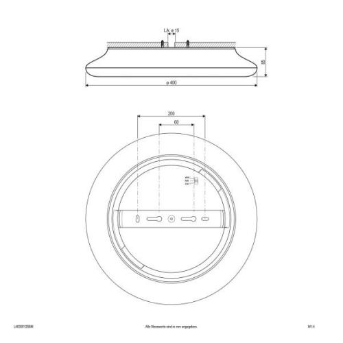 EVN Catino LED-kattovalaisin, sensori, 40 cm