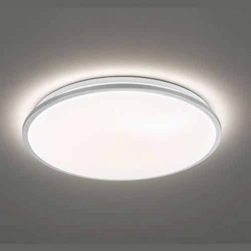 Jaso LED-kattovalaisin, himmennettävä, Ø 40 cm, hopea