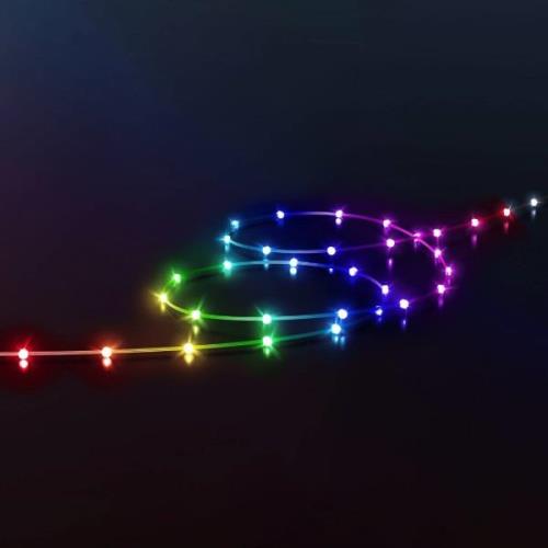 Twinkly Dots-LED-valoketju RGB läpinäkyvä IP44 10m