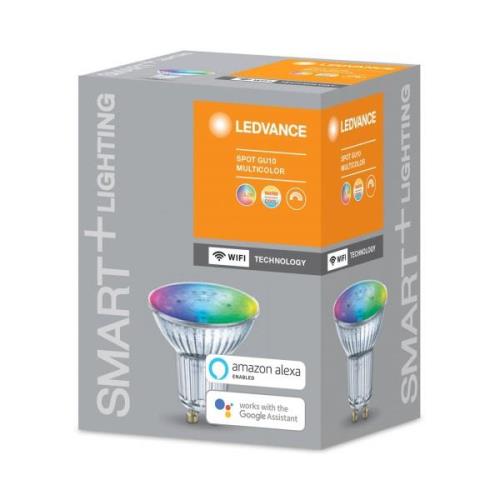 LEDVANCE SMART+ WiFi GU10-heijastin 4,9W 45° RGBW