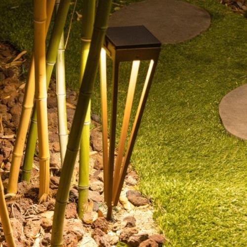 LED-aurinkolyhty Tinka, korkeus 52 cm, corten