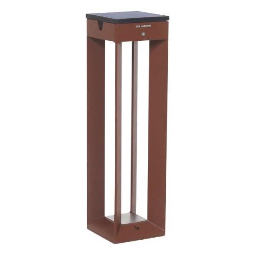 LED-aurinkolamppu Borne, sensori, 45 cm, corten