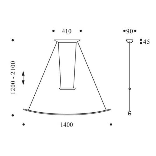 OLIGO Lisgo -LED-riippuvalaisin, kerma