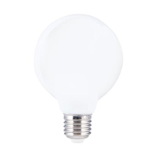 LED-globe-lamppu E27 8W G95 2700K opaali himmen.