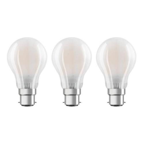 OSRAM-LED-lamppu B22d Classic 827 6,5W 3 kpl matta