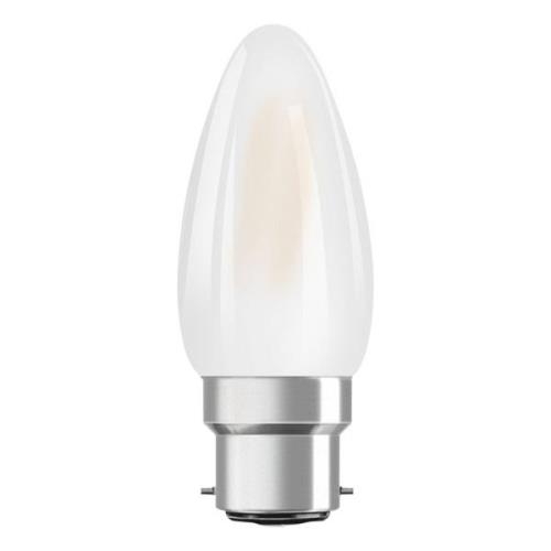 OSRAM LED-kynttilä B22d Classic 827 4W mattainen