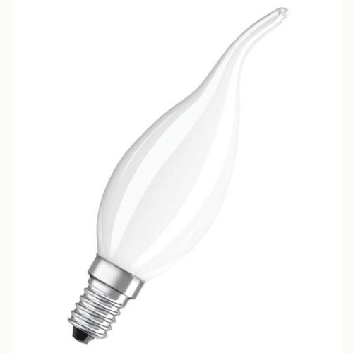 OSRAM-LED-liekkilamppu E14 4W 827 himmennys, matta