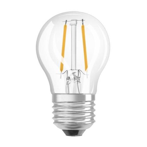 OSRAM-LED-golfpallolamppu E27 2,5W 827 kirkas