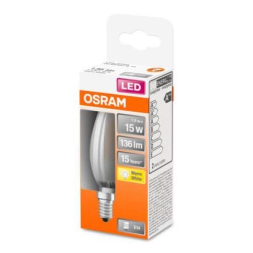 OSRAM Classic B LED-lamppu E14 1,5W, 2 700K matta