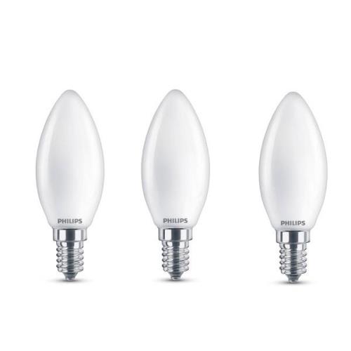 Philips LED-kynttilälamppu E14 B35 4,3W 3 kpl