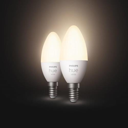 Philips Hue White 5,5W E14 LED-kynttilälamppu 2kpl