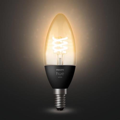 Philips Hue-kynttilälamppu White Filament E14 4,5W