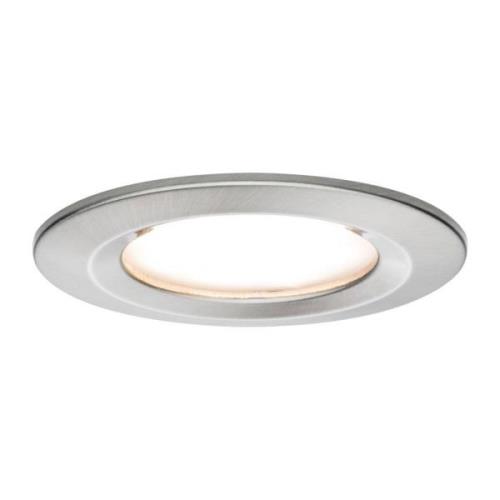 Paulmann LED-spotti Nova Coin pyöreä, himmennettävä, rautainen