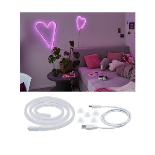 Paulmann LED-Strip Neon Colorflex USB 1m pink