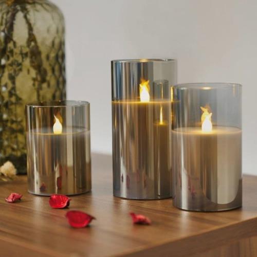 Pauleen Classy Smokey Candle -LED-kynttilä 3 kpl