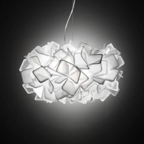 Slamp Clizia -design-riippuvalaisin, valkoinen