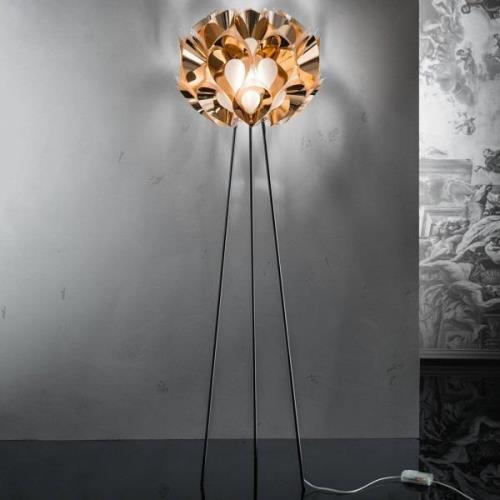 Slamp Flora -design-lattiavalaisin, kupari