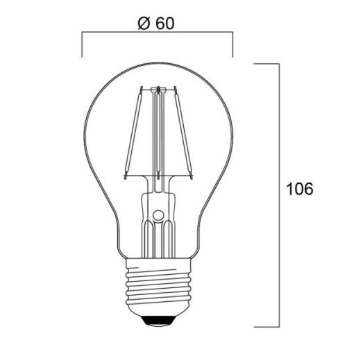 Sylvania ToLEDo Retro LED-lamppu E27 4.1W punainen