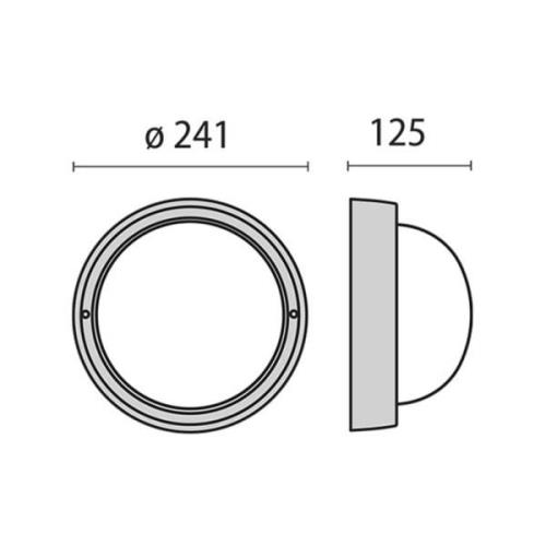 LED-seinävalaisin Eko+26 LED, 3 000 K, valkoinen