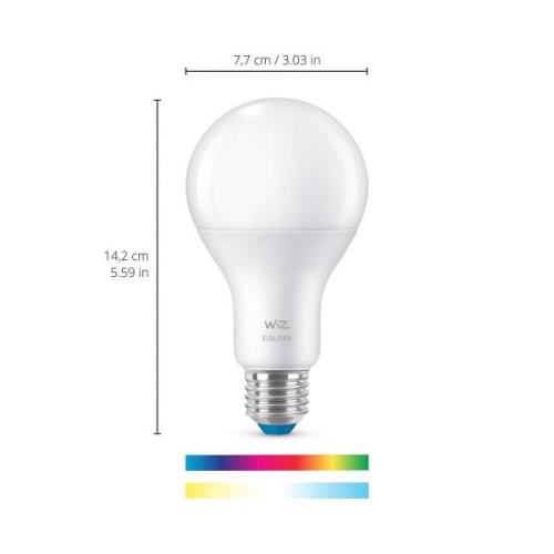 WiZ A67 LED-lamppu Wi-Fi E27 13W matta RGB