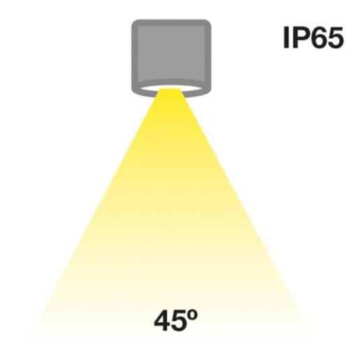 SLC MiniOne Kiinteä LED-downlight IP65 musta 927