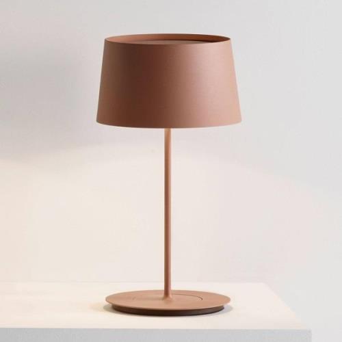 Vibia Warm 4896 pöytävalaisin, Ø 22 cm, ruskea