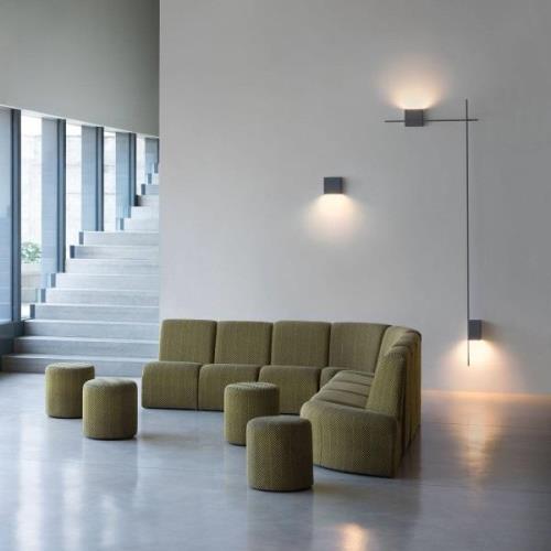 Vibia Structural 2600 LED-seinävalo tummanharmaa