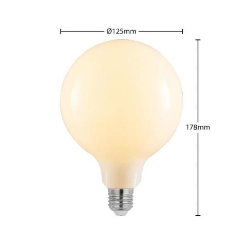 LED-lamppu E27 6W 2700K G125 globe opaali