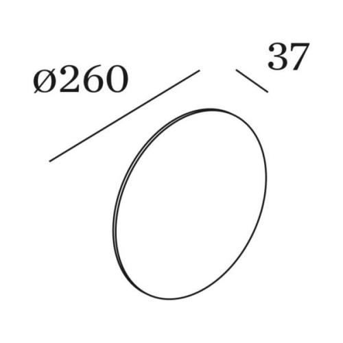 WEVER & DUCRÉ Miles 3.0 pyöreä seinä Ø 26cm valkoinen