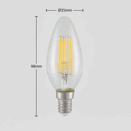 LED-lamppu E14 filamentti 4 W 2 700 K, 3-v. himm.