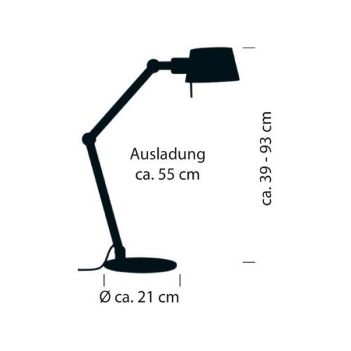 Medo pöytävalaisin, hiekanvärinen, korkeus 93 cm, E27