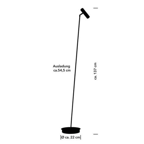 Tom Pro LED-lattiavalaisin, musta, 1-valo, CCT, himmennin