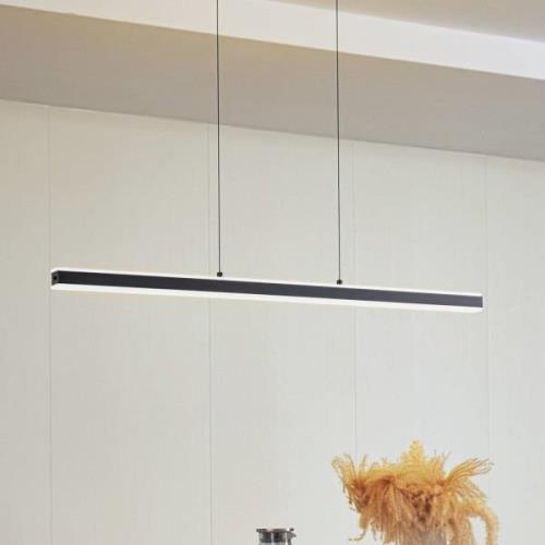 Lucande Pendolo LED-riippuvalaisin, musta, alumiini, 120 cm