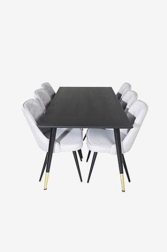 Ruokailuryhmä Dipp ja ruokapöydän tuolit Velvet Deluxe, 6 kpl