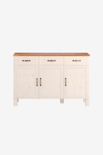 Loft24Sideboard Alby 3 ovea/3 laatikkoaValkoinenSenkit & sivupöydät- H...