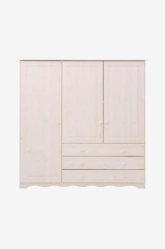 Loft24Highboard Minik 3 ovea/3 laatikkoaValkoinenKaapit- Homeroom