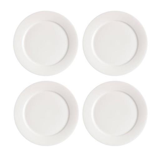 Scandi Living Kalk-leipälautanen 21 cm 4-pack valkoinen