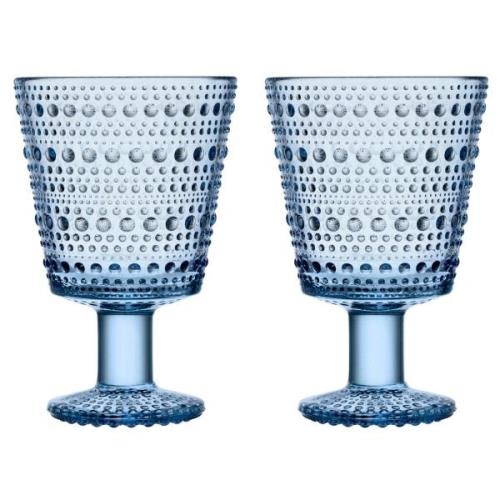 Iittala Kastehelmi viskilasi jalallinen 26 cl 2 kpl aqua