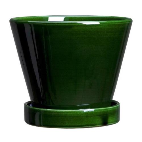 Bergs Potter Julie ruukku lasitettu Ø13 cm Green emerald