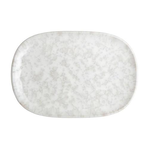 Denby Modus Marble -lautanen 17,5x26 cm Valkoinen