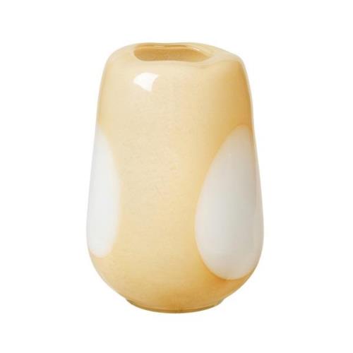 Broste Copenhagen Ada Dot -lasimaljakko 26 cm Golden fleece yellow