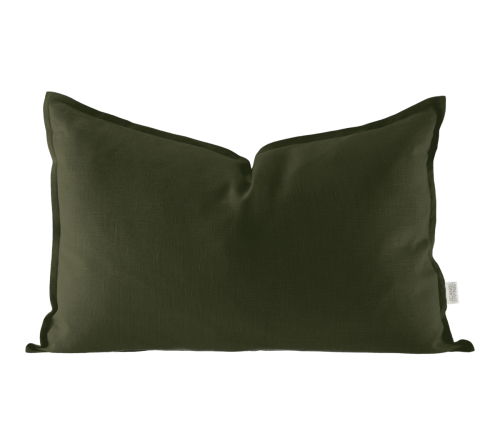 Scandi Living Calm tyynynpäällinen pellava 40 x 60 cm Forest Green