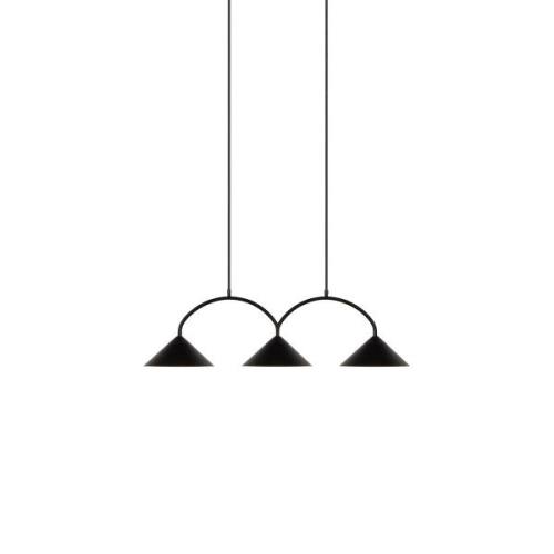 Globen Lighting Curve riippuvalaisin 3 Musta