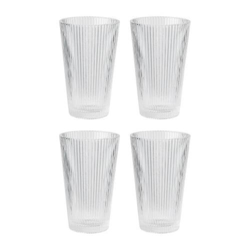 Stelton Pilastro juomalasi 35 cl 4-pakkaus Clear