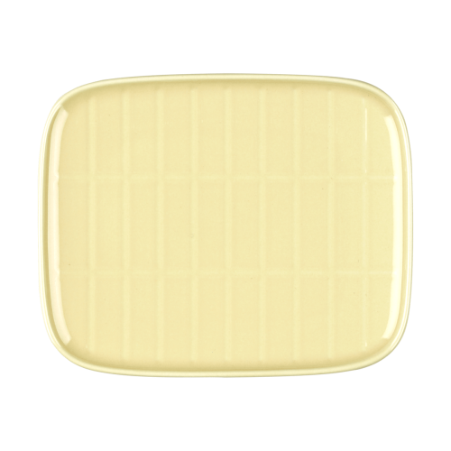 Marimekko Tiiliskivi lautanen 12 x 15 cm Butter yellow