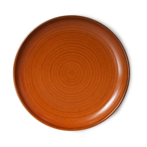 HKliving Home Chef side plate -leipälautanen Ø 20 cm Burned orange