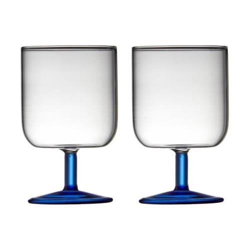 Lyngby Glas Torino viinilasi 30 cl 2-pakkaus Clear-blue