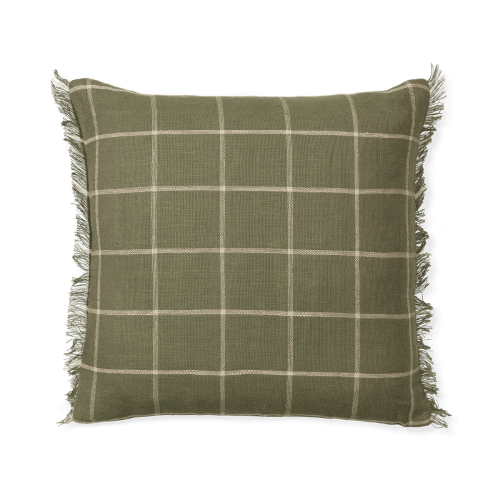 ferm LIVING Calm tyynynpäällinen 50x50 cm Oliivi-vaaleanbeige